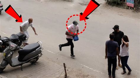 Omg This Is Unbelievable😲 How This Man Snatches Old Man Bag Social Awareness Video Cctv