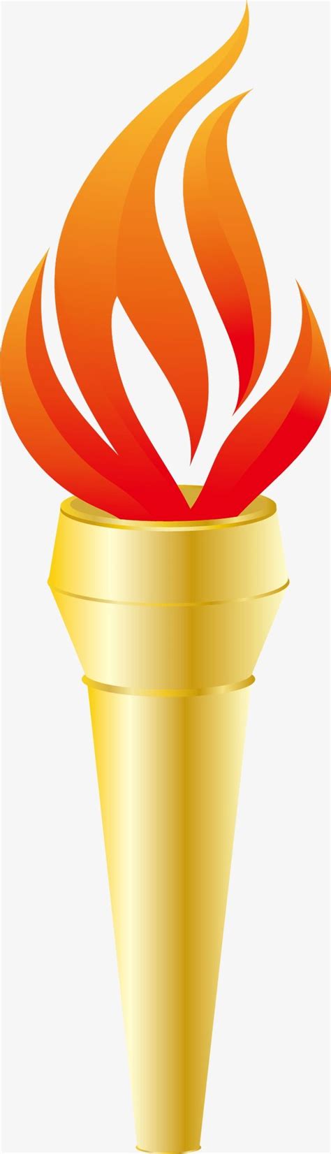 Olympic Torch Silhouette Png Free Burning Torch Vector Silhouettes