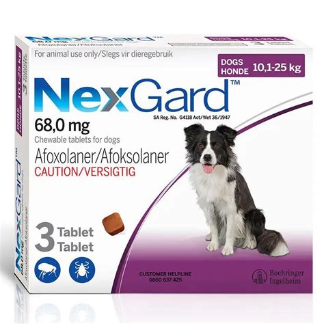 Boehringer Ingelheim Nexgard Chewable Tablets 68 Mg For Dogs 10kg
