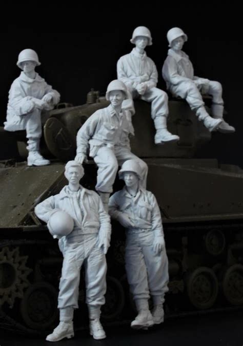 135 Ancient Crew Set Include 6 No Tank Resin Figure Model Kits