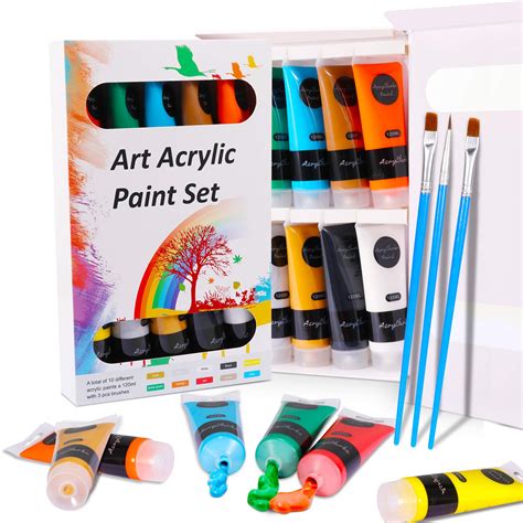 Buy Acrylic Paint Set Wostoo Craft Paints13 Pack Painting Color Tube
