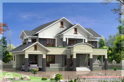 2150 sqft place:trivandrum,kerala construction cost: 4 bedroom sloped roof house in 2900 sq.feet - Kerala home ...
