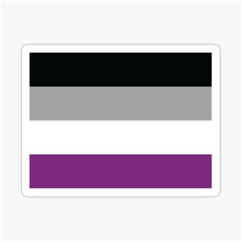 Asexual Pride Flag Sticker For Sale By Showyourpride Redbubble