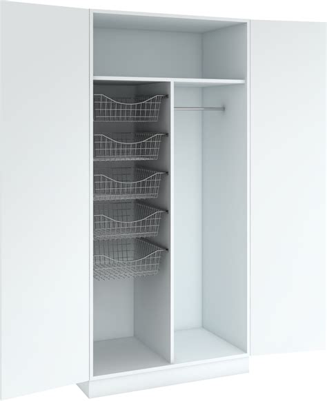 Bohus er norges største, landsdekkende møbelkjede. Garderobeskap med 5 trådkurver, hylle og stang - Grande ...