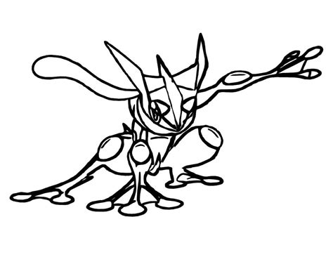 Greninja Coloring Pages Of Pokemon Free Pokemon Coloring Pages