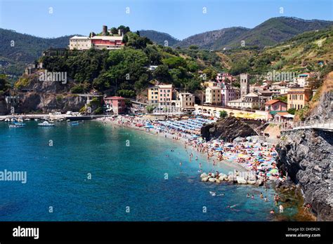The Old Town Beach At Monterosso Al Mare From The Cinque Terre Coastal