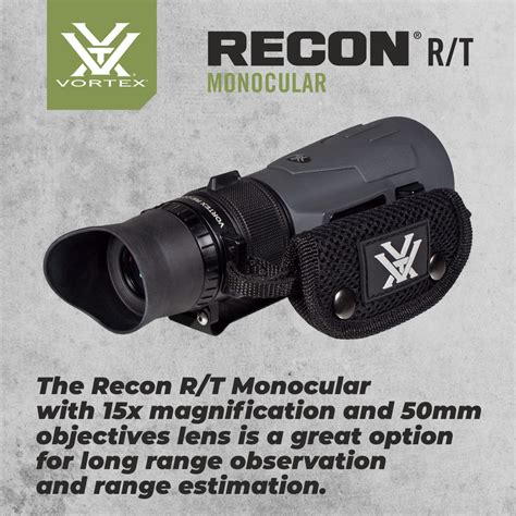 vortex optics recon 15x50 r t tactical scope monocular rt155 875874002296 ebay