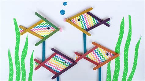 Popsicle Stick Fish Craft Diy Thought