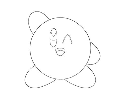 Divertido Kirby Para Colorear Imprimir E Dibujar ColoringOnly