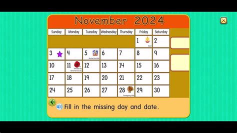 Starfall Calendar November 3 2024 Youtube