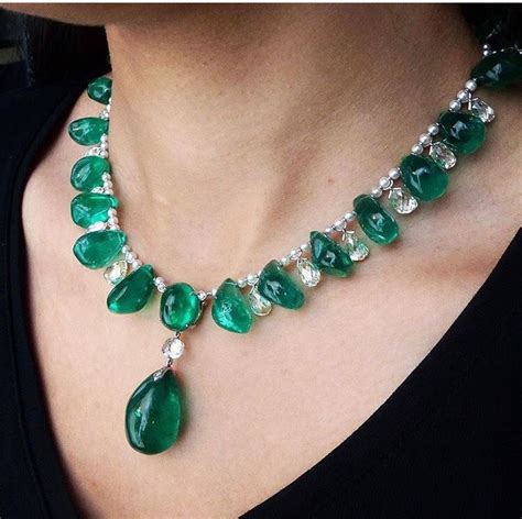 Unique Baroque Emerald Gemstone Necklaces Gorgeous Gems And Jewelry