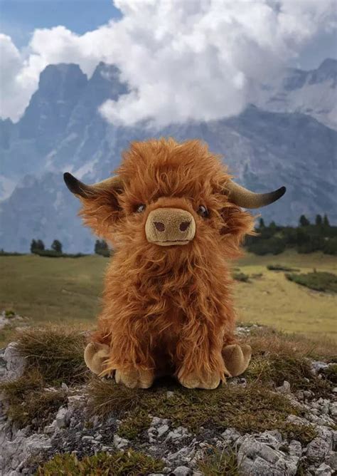 Eco Friendly Scottish Highland Cow Soft Plush Toy
