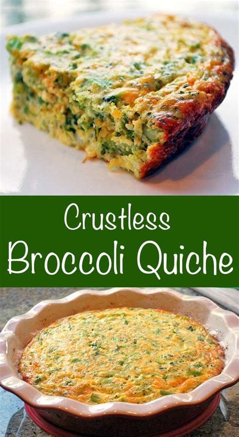 Crustless Broccoli Quiche Easy Healthy Dinner Quiche Recipes
