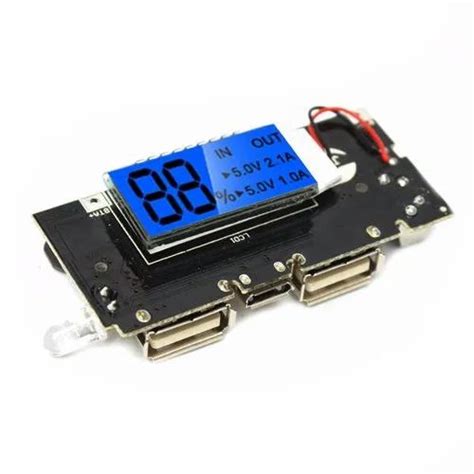 Dual USB Output 5V 1A 2.1A Output Power Bank 18650 Battery Charger