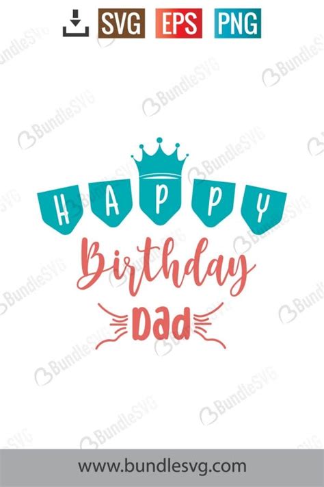 Happy Birthday Dad Svg Free Download