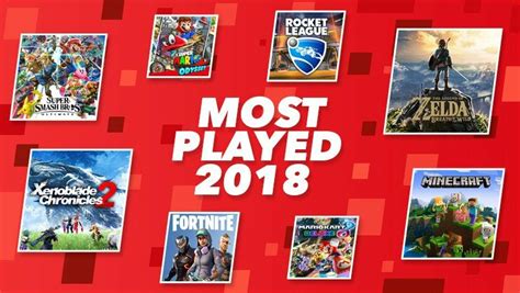 Europe Nintendo List Most Played Games On Switch In 2018 Miketendo64