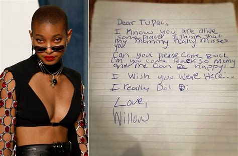 Willow Smith S Letter To Tupac Asking Him To Make Jada Happy Goes
