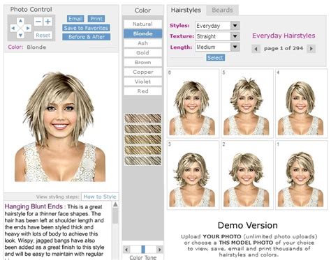There are three sections inside app one section like girls hairstyle or woman hairstyle, boys hairstyle or man hairstyle and a new section called additional which has mustache, beard. Virtual Hairstyles - Hair Imaging - Makeover Software ...