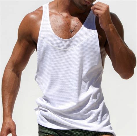 Hot Mens Tank Tops Undershirt U Neck Vest Sleeveless Shirt Breathable