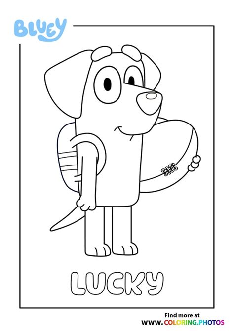 Bluey Printables Coloring Pages Kids