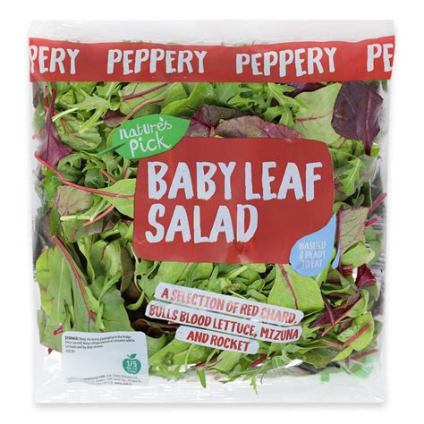 Baby Leaf Salad 100g Natures Pick Aldiie
