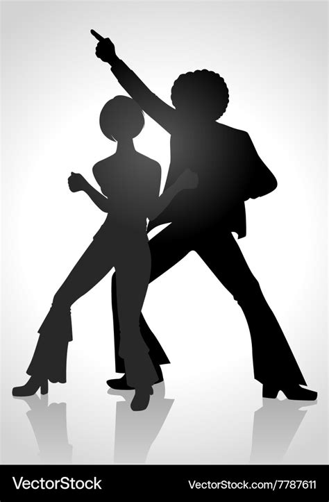 disco dancing royalty free vector image vectorstock
