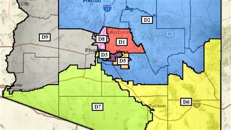 Plan For Arizonas New Congressional Districts 4 Republican 3