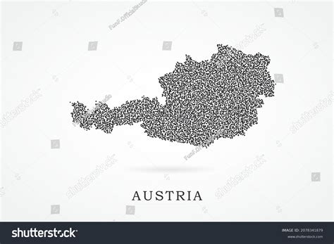 Austria Map World Map Vector Template Stock Vector Royalty Free
