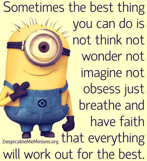 Positive Work Quotes Funny Minion Quotesgram