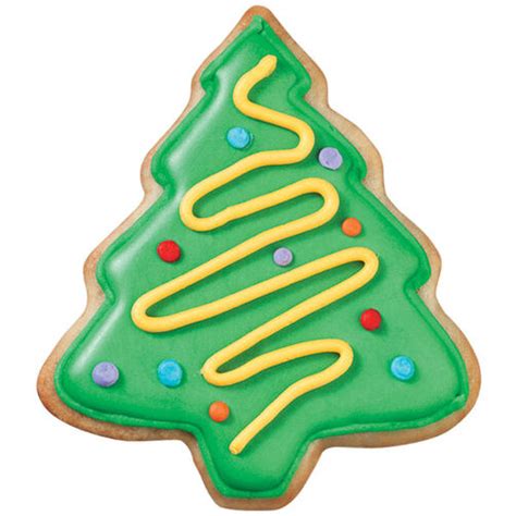 These cookies decorated like st. Christmas Tree Cookies | Wilton