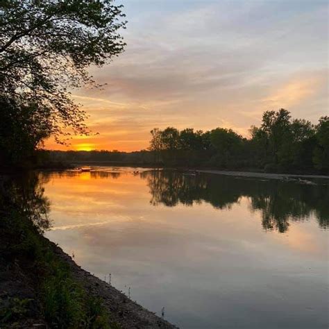 What A Gorgeous Indiana Sunset Taken By Morgancountyparks On The