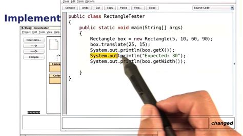 Implementing A Test Program Intro To Java Programming Youtube