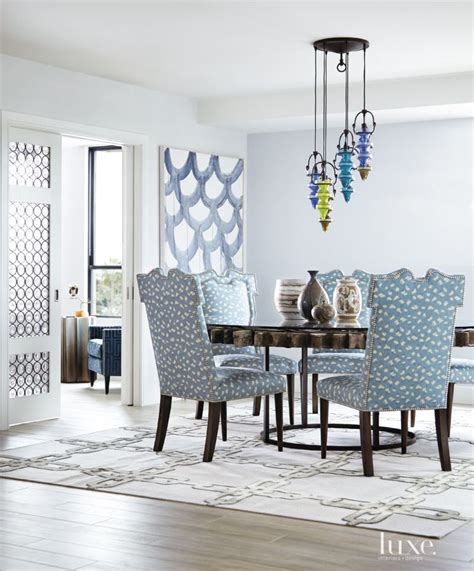 Eclectic Blue Dining Room Chairs Dining Room Blue Beautiful Dining