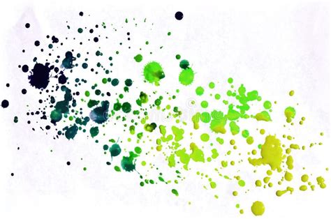 Colorful Green And Yellow Watercolor Background For Wallpaper A Stock