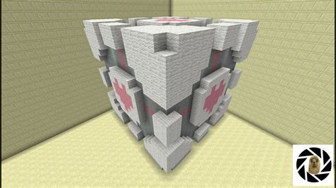 Minecraft How To Build A Portal Companion Cube Youtube