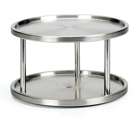 Rsvp Endurance Stainless Steel Two Tier Turntable Storing Spices
