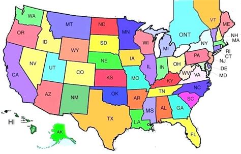 Map Quiz The States Printable Map Bank2home Com