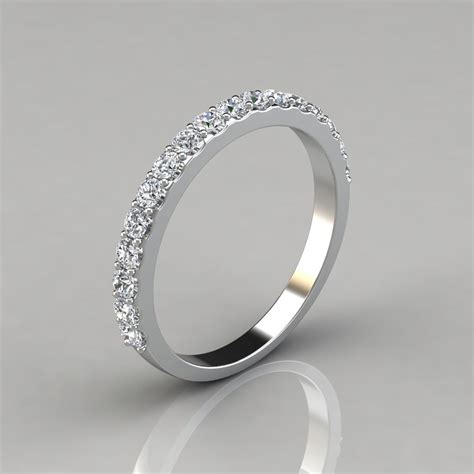 The diamonds used on men's wedding bands are typically much smaller and less flashier than the. 0.49Ct Ladies Round Cut Wedding Band Ring - Forever Moissanite