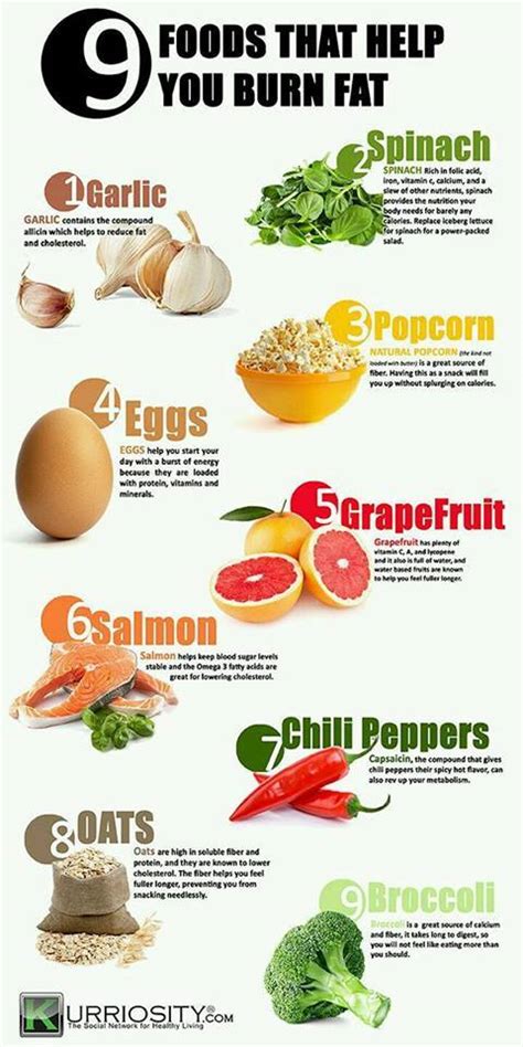 9 Foods That Help You Burn Fat