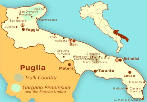 Puglia Cartina Geografica