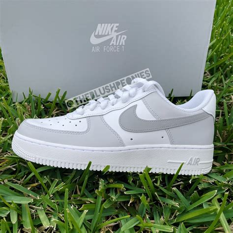 Custom Nike Air Force 1 Low Neutral Gray Etsy