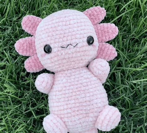 Axolotl Crochet Plushie Amigurumi