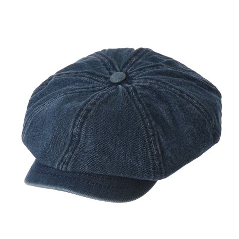 Withmoons Denim Cotton Newsboy Hat Baker Boy Beret Flat Cap Kr3613