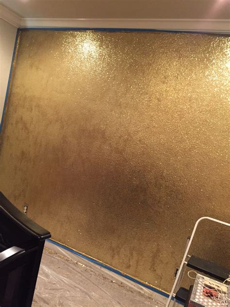 How To Paint A Wall With Gold Glitter Little Lovelies Blog Gold
