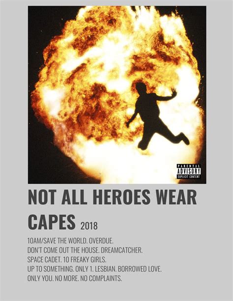 Not All Heroes Wear Capes Music Poster Design Music Poster Ideas