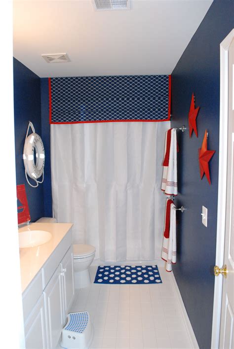 Boys Bathroom With A Nautical Theme Boys Bathroom Nautical