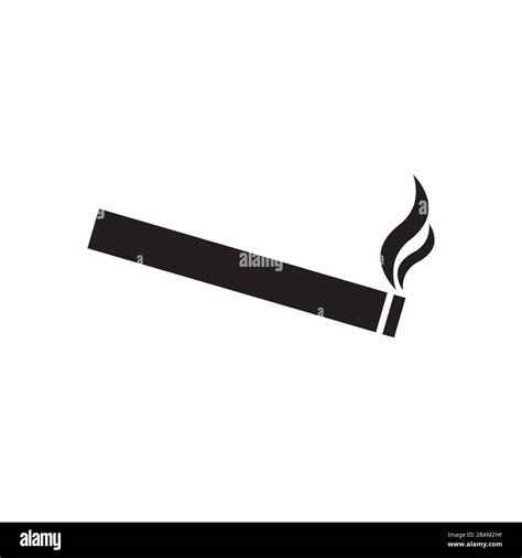 Icône De Cigarette Panneau Vectoriel De La Zone Fumeurs Tabac Image