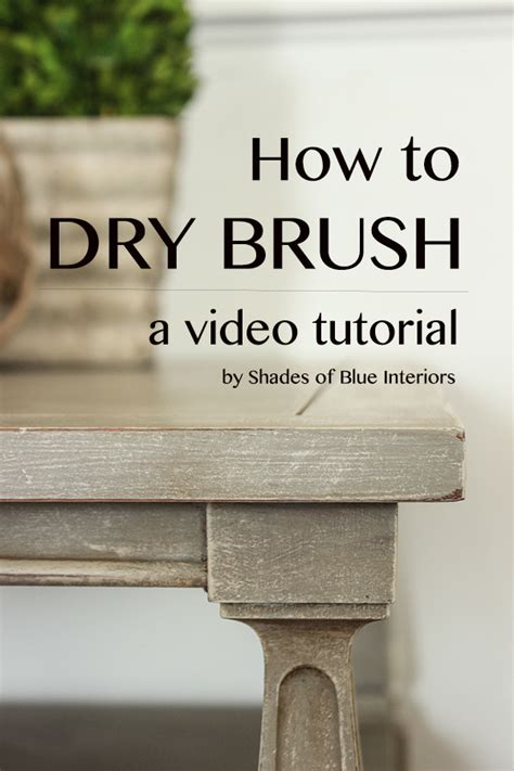 Painting your gutters is a pretty straightforward task you can do yourself, provided you have the right tools and take your time. Video Tutorial: How to Dry Brush - Shades of Blue Interiors