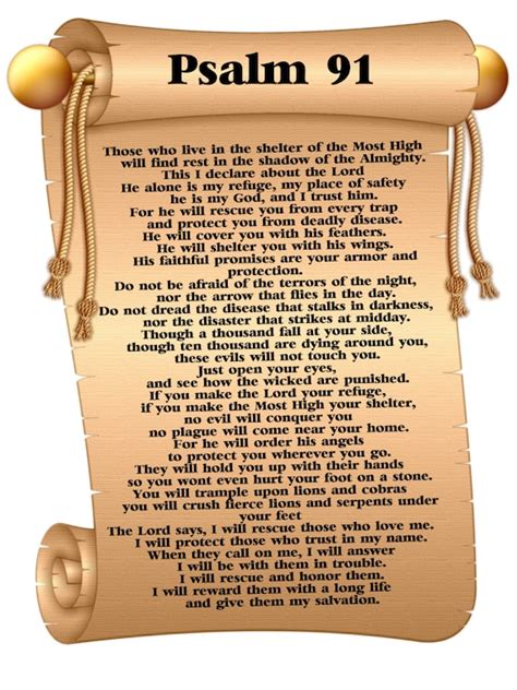 Psalm 91 Kjv Poster A1 Huge Bible Poster 234 X 331 Inches Etsy