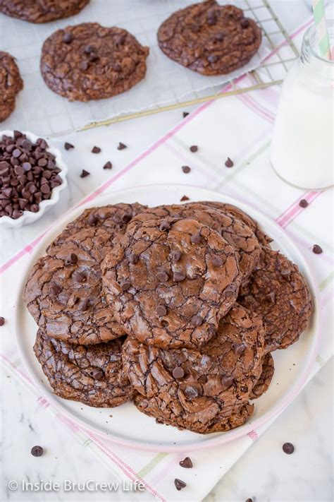 Chewy Chocolate Brownie Cookies Recipe Inside Brucrew Life